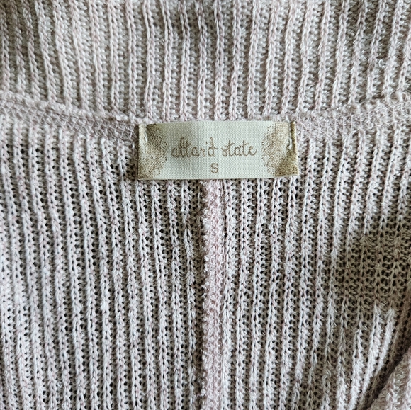 NWT Altar'd State Knit V Neck Sweater - Picture 3 of 4